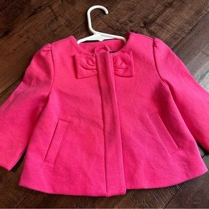 Janie and jack pink bow dressy coat jacket formal spring‎ wedding Easter